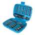 Tournevis à Cliquet avec Douilles et Embouts - Coffret 45 pcs - Outils Pratiques et Polyvalents - Silverline