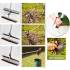 Rateau Double Articulé FolioP 28 Dents – Manche 1M18 – Outil de Jardinage Pratique – Efficacité et Confort - RIBIMEX