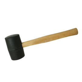 Maillet en Caoutchouc Noir 32 oz - 907 g - Outil Idéal pour Bricolage et Finitions - Silverline