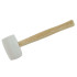 Maillet Caoutchouc Blanc 32 oz - 907 g, Idéal pour Travaux de Finition - Silverline