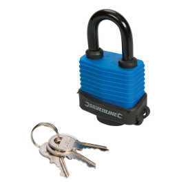 Cadenas Résistant aux Intempéries 48 mm - Sécurisé et Durable - Protection Optimale pour Vos Biens - Silverline