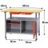 Établi Métal avec Plateau Bois - 38 kg - Résistant et Durable - Idéal pour Ateliers - RIBIMEX