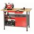 Établi Métal avec Plateau Bois - 38 kg - Résistant et Durable - Idéal pour Ateliers - RIBIMEX