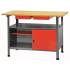 Établi Métal avec Plateau Bois – 38 kg – Résistant et Durable – Idéal pour Ateliers - RIBIMEX