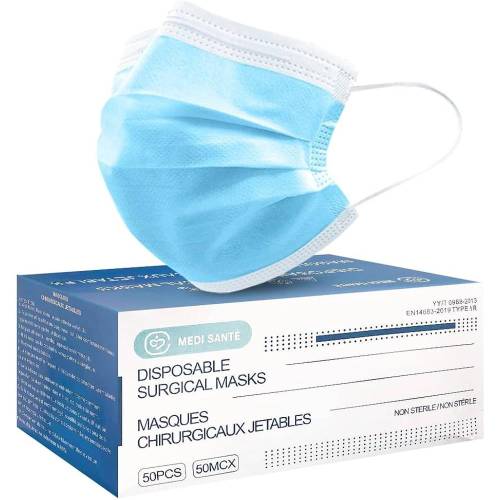 Masque Chirurgical Lot de 50 - Protection et Confort - Usage Médical - RIBIMEX