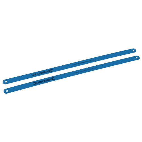 Lames au Cobalt pour Scie à Métaux – Lot de 2, 24 dpp – Découpe Précise et Durable - Silverline