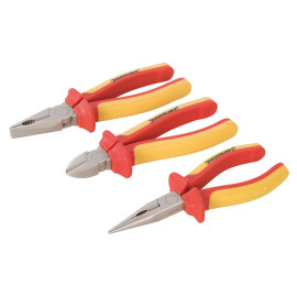 Pinces VDE Expert - Lot de 3 - Sécurité Électrique Optimale - Silverline