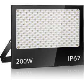 Projecteur LED 200W Mural – 200W – Éclairage Efficace et Économique – Idéal pour Extérieur - RIBIMEX