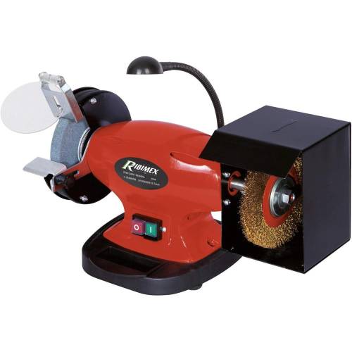 Touret - Meuler - Brosse 150 mm - 250W - Outil Polyvalent pour Meulage et Nettoyage - RIBIMEX