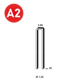 4000 Agrafes E-30 – Inox A2, 2.04 kg – Résistantes et Durables - ALSAFIX