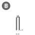 5 000 Agrafes E-22 - Claires - 5.66x22x1.2 mm - D-Work
