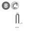 8 000 Agrafes E-15 - Divergentes - 5.66x15x1.2 mm - D-Work