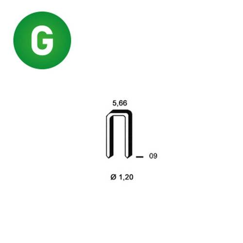16000 Agrafes E-09 – 3.2 kg – Galva Résinées – Fixation Sécurisée et Durable - ALSAFIX