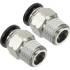 Raccord Rapide pour Tuyau 8 St 1/4 – 1/4" – Connexion Facile et Rapide – Idéal pour Systèmes de Tuyauterie - ALSAFIX