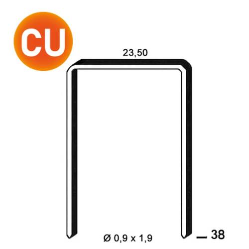 10000 Agrafes Cuivrées 38 mm – Utilisation Universelle – Résistantes et Durables - ALSAFIX