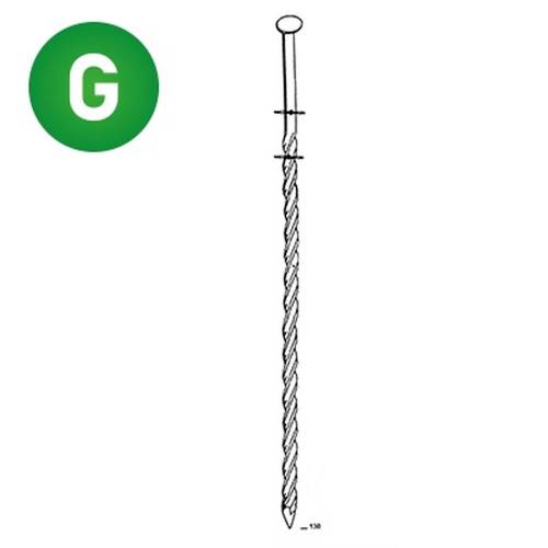 1200 Coils 38 x 130 Torsadées Galva – 1200 unités, Ø38 mm x 130 mm – Résistantes et Durables - ALSAFIX