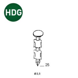 2000 Ptes JDB 20° 25x25 – Anelées HDG (Galva) – Fixation Sécurisée et Durable - ALSAFIX