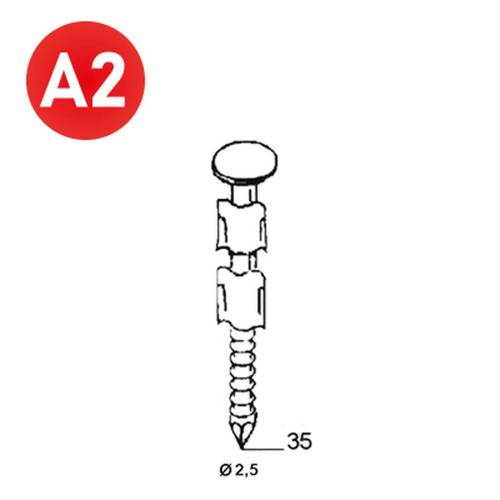 2000 Ptes JDB 25x35 mm – Anelées, Inox – Résistance et Durabilité - ALSAFIX