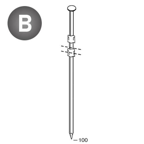1400 Pointes 20° 38 x 100 Lisses – 38 mm, Lot de 1400 – Fixation Sécurisée et Pratique - ALSAFIX