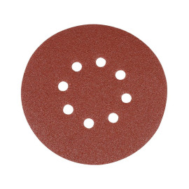 Disques Abrasifs Perforés Auto-Agrippants 150 mm – Lot de 10 – Grain 80, Idéal pour Ponçage Précis - Silverline