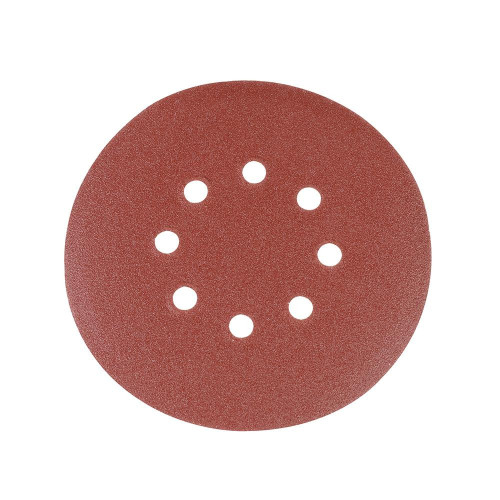 Disques Abrasifs Perforés Auto-Agrippants 150 mm – Lot de 10, Grain 120 – Idéal pour Ponçage Précis - Silverline
