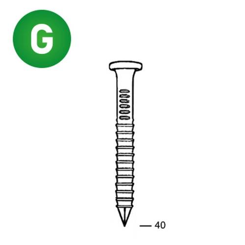 2000 Ptes Bandes 40 x 40 Annelées Galva – 2000 Pièces – Acier Galvanisé, Résistantes à la Corrosion – ALSAFIX - ALSAFIX