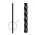 500 Pointes 20° 46 x 160 mm – Carré-Torsadées, Acier – Fixation Sécurisée et Durable - ALSAFIX