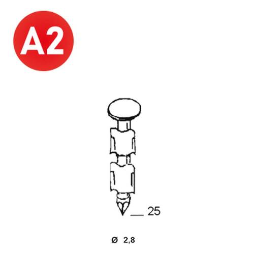 2000 Ptes JDB 28x25 mm – Anelées, Inox – Résistance et Durabilité - ALSAFIX