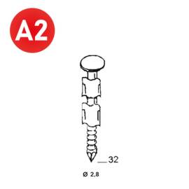 2000 Ptes JDB 28x32 Anelées – Inox, 25° – Fixation Sécurisée et Durable - ALSAFIX