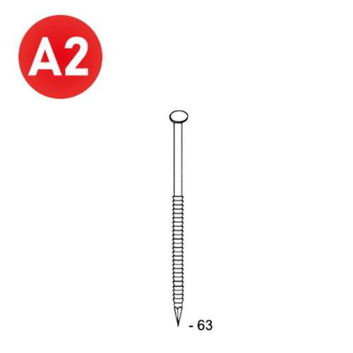 2200 Pointes 34° 28 x 63 mm – Inox, Anelées – Fixation Sécurisée et Durable - ALSAFIX