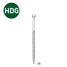 2200 Pointes 34° 28 x 75 mm – Anelées, Acier HDG – Fixation Sécurisée et Durable - ALSAFIX