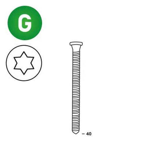 1000 Scrails 34° 40 x 40 mm – Galva, TX25 – Fixation Rapide et Efficace - ALSAFIX