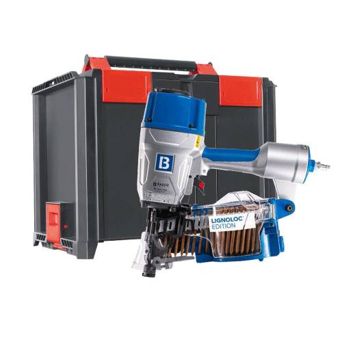 Cloueur Pneumatique pour Clous en Bois LignoLoc 53/90 P1 en Box 3 - 4.04 kg - D-Work