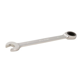Clé Mixte à Cliquet 15 mm - Tête Droite, Précision et Efficacité - Outil Indispensable - Silverline
