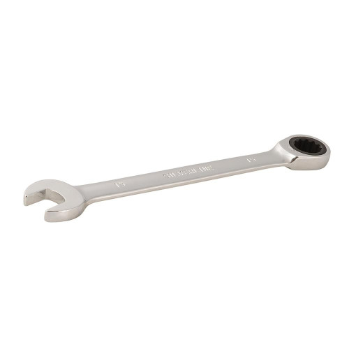 Clé Mixte à Cliquet 15 mm - Tête Droite, Précision et Efficacité - Outil Indispensable - Silverline