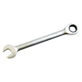 Clé Mixte à Cliquet 18 mm - Tête Droite, Précision et Efficacité - Outil Indispensable - Silverline