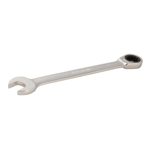 Clé Mixte à Cliquet 19 mm - Tête Droite, Précision et Efficacité - Outil Indispensable - Silverline