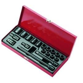 Coffret Douilles 1/2" – 21 Pièces – Acier au Chrome Vanadium – Outils Pratiques et Durables - ALSAFIX