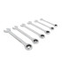 Clés Mixtes à Cliquet et à Tête Droite - Lot de 6, 8 à 17 mm - Outils Pratiques et Efficaces - Silverline