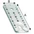 Connecteur Invisible 200 x 80 mm – AL-137K153 – Fixation Discrète et Efficace - ALSAFIX