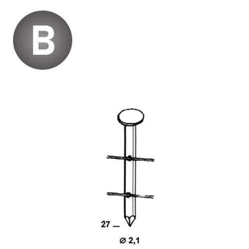 25 200 Pointes Lisses (Coil) - 2.1x27 mm - D-Work