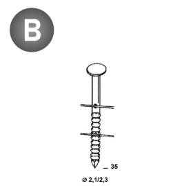 Coil de 21 000 Pointes Annelées 21/23 16° D. 2,1/2,3 x 35 mm – 16C21352 – Fixation Sécurisée et Durable - ALSAFIX