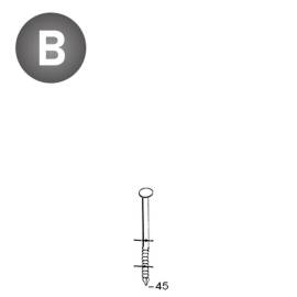 Coil de 10 Pointes Annelées 16° – D. 2,3/2,5 x 45 mm – Acier, Fixation Sécurisée – Alsafix - ALSAFIX