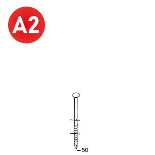 Coil de 9000 Pointes Annelées INOX 16° – D. 2,5/2,7 x 50 mm – Résistantes et Durables - ALSAFIX
