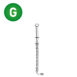 Coil de 4500 Pointes Torsadées Galvanisées 16° – D.3,1 x 90 mm – Fixation Sécurisée et Durable - ALSAFIX