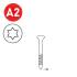 2000 Scrail 25/28 x 35 INOX TX – 3.04 kg – Inox, Résistants et Durables – ALSAFIX - ALSAFIX