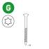 Scrail 2000 Vis Galvanisées Torx 16° – 25/28 x 50 mm – Résistantes et Durables - ALSAFIX