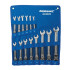Clés Mixtes à Cliquet et à Tête Inclinable - 14 pcs 8 - 24 mm - Outils Pratiques et Polyvalents - Silverline