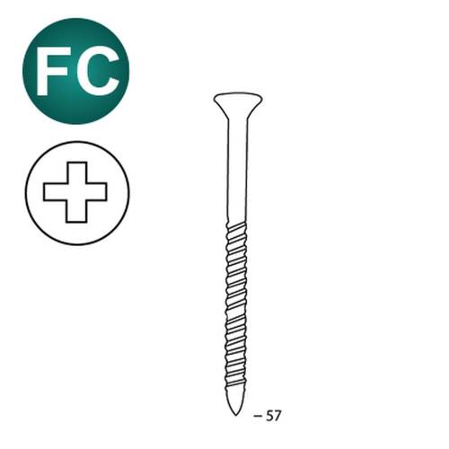 Scrail 2000 Vis Phillips 16° 28/32 x 57 mm – Acier, Norme 16S2857FS – Fixation Sécurisée et Durable - ALSAFIX