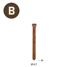 1 000 LignoLoc Bois avec Tête - 4.7x58 mm - D-Work